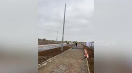 Prime Minister's 'helicopter rescue' - after being trapped by protesting farmers