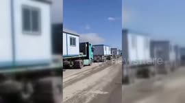 Palestine: Caravan Trucks Await Entry into Gaza