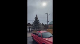 High Winds in San Bernardino mountains with Heavy rain due to winter storm