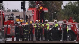US, Los Angeles: Panorama City River Response
