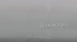 US: CHP Officer aces Whiteout Conditions in Scary Snowstorm Over Donner Summit