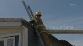 US, Los Angeles: Oxnard Tornado Rips Through Mobile Home Park With Interview From NWS Meteorologist