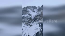 US: Controlled Avalanche Triggered as Crews Battle Snow Danger in Cottonwood Canyons