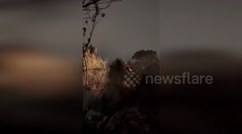 US: Daring Helicopter Rescue as Victim Leaps Into Rescuer’s Arms in Raging Creek