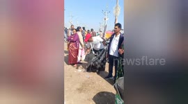 To maintain the cleanliness Plastic free environment of the ghats in the world's largest cultural gathering Mahakumbh in Praygraj, Northern India
