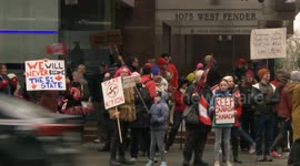 Canada: Vancouver residents gather at US consulate general to protest Trump's 51st state comments