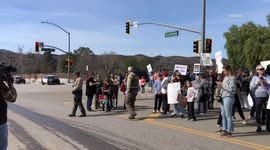 US, Los Angeles: Calabasas Calabasas Landfill Protest Part 2