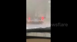 Japan: Expressway Closed Due To Snow And Multi-Car Accident In Niigata