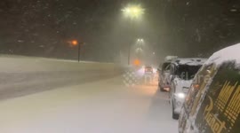 Japan: Expressway Closed Due To Snow And Multi-Car Accident In Niigata 2