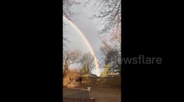 US: Double Rainbow Captured In New Jersey