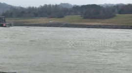 US: Rushing Waters Surge From Cordell Hull Dam After Intense Rainfall