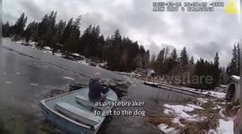 US: Heroic Rescue Saves Dog After Falling Through Thin Ice at Kitsap County Lake