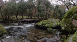 Freshwater Rockpools of the River Meavy on Dartmoor National Park Devon