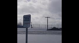 The aftermath of a Delta Airlines plane crash at Toronto Pearson International Airport was captured