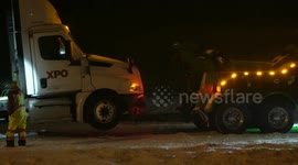 Southern Illinois Hit Hard By Dangerous Cold And  Tons of Snow From Winter Storm Causing Drivers To Pull off The Roadways