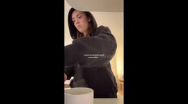 Woman shocked as her bowl of soup moves on its own