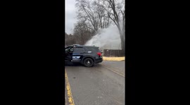 Police Respond To Burst Water Main