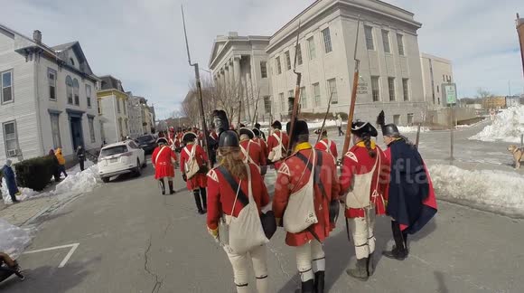 Salem Reenactment of 1775 Encounter Between British Troops and Colonial Rebels A Huge Success