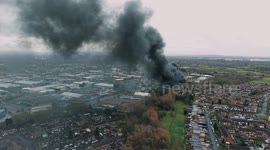 Homes evacuated as fire breaks out at industrial site in Wythenshawe