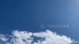 Tens of thousands gather in Beirut for Hezbollah leaders' funeral amid Israeli flyovers