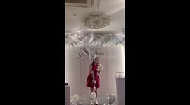 Birthday girl, 33, suffers severe burns when balloon explodes in her face