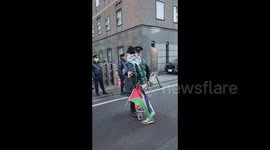 Japan: Pro Palestine activist tries to break in the Israeli embassy in Tokyo, Japan