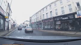 Impatient Driver Crashes Car