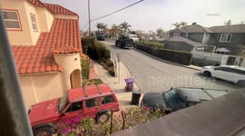 US, Los Angeles: Long Beach Armed Road Rage SWAT Stand Off UGC Video