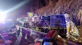 Bus crash kills 17 government workers and injures 40 others in Thailand