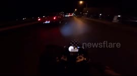 Car veers off Flamingo Rd into establishment in Las Vegas