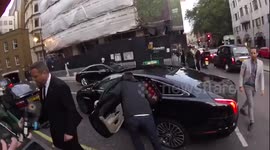 Craig David arrives At Sexy Fish Resturant