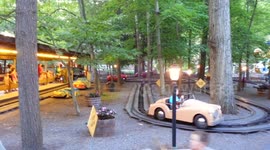 20160716 - Panther cars at Knoebel's Grove, Elysburg, PA