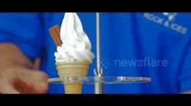 Ice cream drone delivery service tested at UK beach