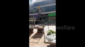 Israeli armored troop carriers are ramming parked vehicles in Jenin