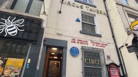 Owner of Europe's smallest bar jokes he struggles to serve customers