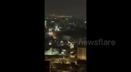 Palestine: sraeli troops open heavy fire during an ongoing offensive into the Nur Shams refugee camps in the city of Tulkarm