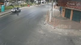 Thieves steal portable toilet from roadside and escape in pickup truck