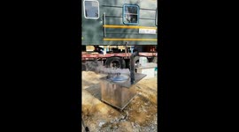 Chinese Man Converted Green Train Sleeper Car into a Family RV for 13