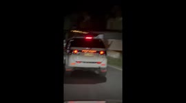 Driver chants vehicle name after noticing strange emblem in Quezon City, Philippines