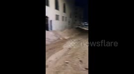 Palestine: Palestinians inspect the destruction of infrastructure and streets caused by Israeli forces during their invasion of the eastern neighborhood in Jenin, in the West Bank