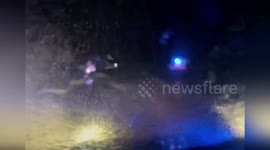 Spain: Flood Fury Traps Cars On Soaked Spanish Roads