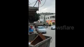 Minutes before iftar, Israeli armored vehicles stormed the town of Anabta in Tulkarm, West Bank