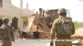 IDF forces operated during in the village of Rafat in the Binyamin Brigade and destroyed the house of El Dif Allah