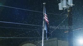 US, Los Angeles: Fraizer Park Snow Fall