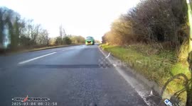 Commuting to work and approached from behind by a wagon trying to get past me with a pedestrian Center crossing