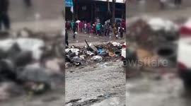 Palestine: Women and Children Endure Cold Rain for Bread in Northern Gaza
