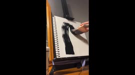 Artist's incredible portrait using just TEN strokes
