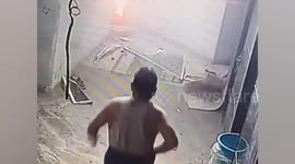 LPG stunt causes explosion destroying apartments in India