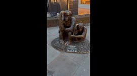 Monkey statue in Richmond