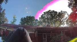 My nest camera created an open space in the sky as I sat outside.